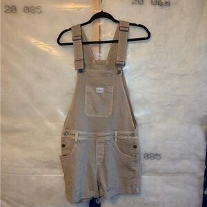 Calvin Klein Khaki Denim Overalls